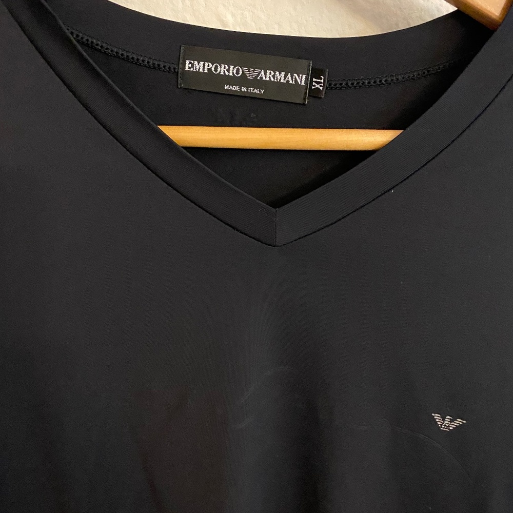 Armani Black Long Sleeve Shirt (XL)